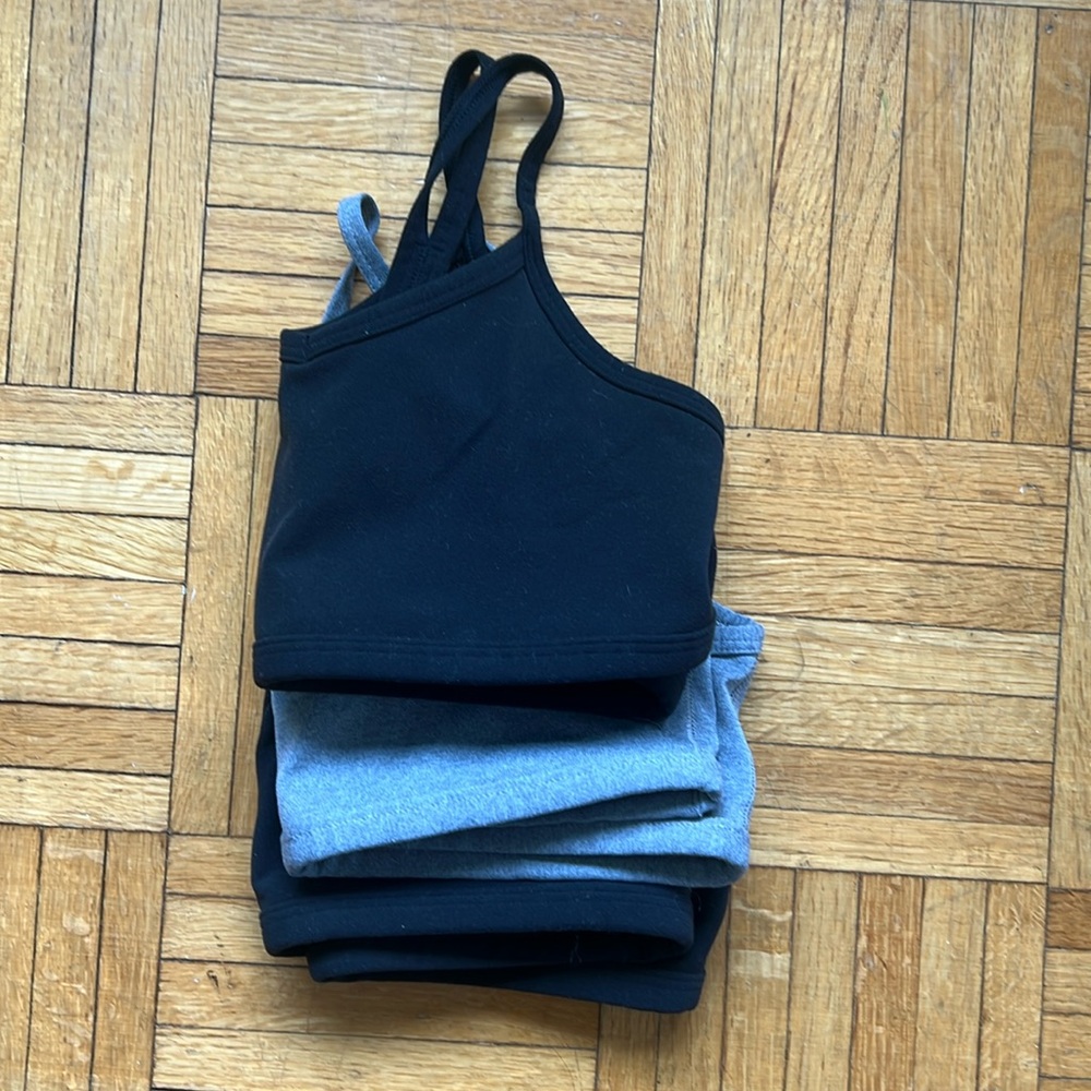 Athleta Youth XL/14 Black and Gray Sports Bras excellent condition